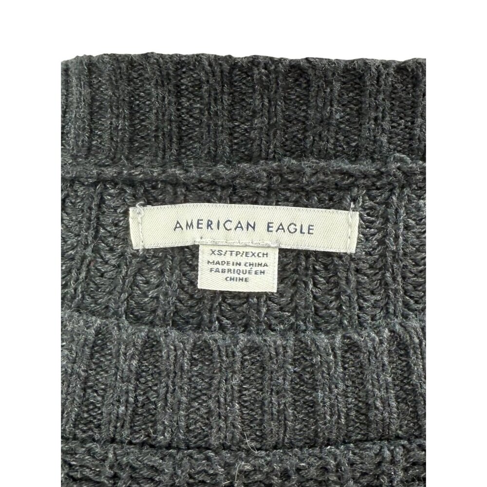AE Cozy Relaxed Fit Striped Knit Sweater | Retro 90s Casual Soft Grunge Preppy - Picture 12 of 16
